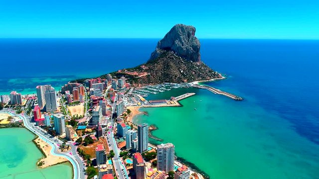 Aerial view of Calpe Rock