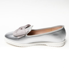 Women's demi-season shoes leather on white background