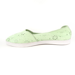 Women's demi-season shoes leather on white background