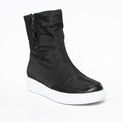 Women's demi-season shoes leather on white background