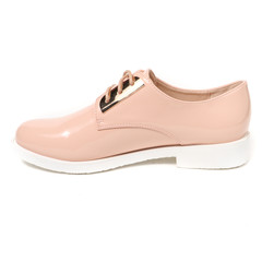 Women's demi-season shoes leather on white background