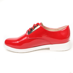 Women's demi-season shoes leather on white background