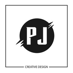 Initial Letter PJ Logo Template Design Vector Illustration