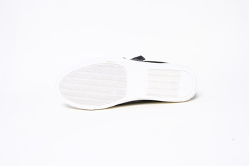Women's demi-season shoes leather on white background