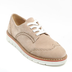 Women's demi-season shoes leather on white background