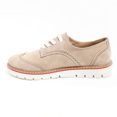 Women's demi-season shoes leather on white background