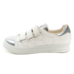 Women's demi-season shoes leather on white background