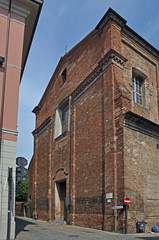 Fototapeta na wymiar Imola, Italy, old Saint Agostino church built in the 14 century.