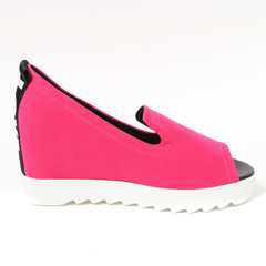 Women's demi-season shoes leather on white background