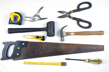 Assorted old used tools.