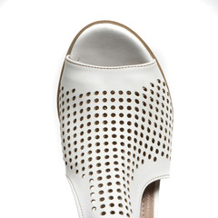 Parts of footwear on a white background.