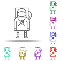 cosmonaut icon. Elements of Cartooning space in multi color style icons. Simple icon for websites, web design, mobile app, info graphics