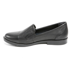 Women's flats shoes leather isolated on white background