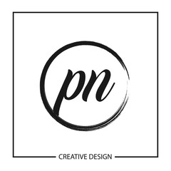 Initial Letter PN Logo Template Design Vector Illustration