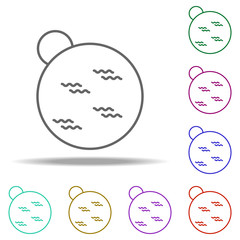 planets icon. Elements of Cartooning space in multi color style icons. Simple icon for websites, web design, mobile app, info graphics