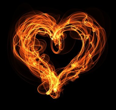 fire heart illustration