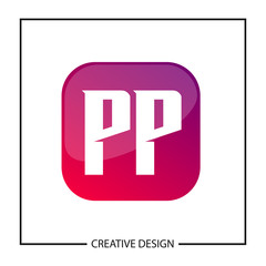 Initial Letter PP Logo Template Design Vector Illustration