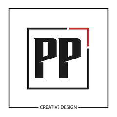 Initial Letter PP Logo Template Design Vector Illustration