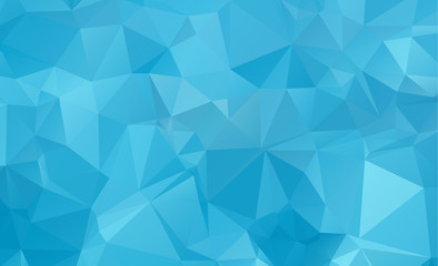 Obraz premium Blue Light Polygonal Mosaic Background, Vector illustration, Business Design wall background with vignette