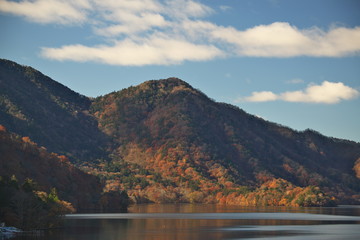 中禅寺湖の紅葉（日本）