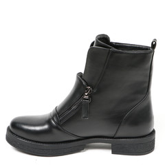 Women's demi-season high boots isolated on white background