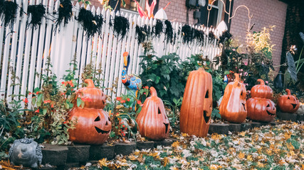 Fall pumpkin decoration
