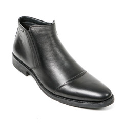 Classic office leathers man shoes isolated on white background.