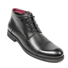 Classic office leathers man shoes isolated on white background.