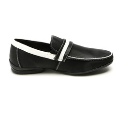 Classic office leathers man shoes isolated on white background.