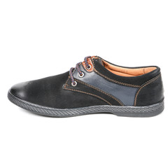 Classic office leathers man shoes isolated on white background.