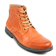 Stylish causal man shoe on white background.