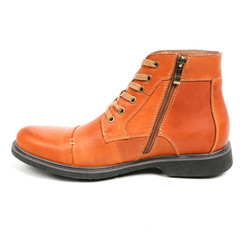 Stylish causal man shoe on white background.