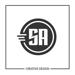 Initial Letter SA Logo Template Design Vector Illustration