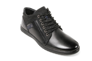 Stylish causal man shoe on white background.