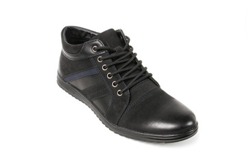 Stylish causal man shoe on white background.