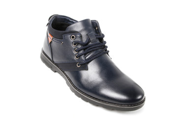 Stylish causal man shoe on white background.