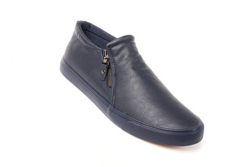 Stylish causal man shoe on white background.