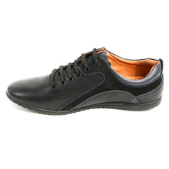 Stylish causal man shoe on white background.