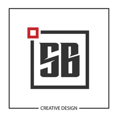 Initial Letter SB Logo Template Design Vector Illustration