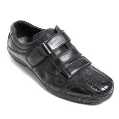 Stylish causal man shoe on white background.