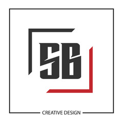 Initial Letter SB Logo Template Design Vector Illustration