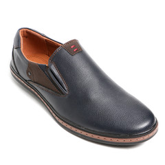 Stylish causal man shoe on white background.