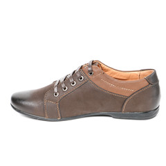 Stylish causal man shoe on white background.