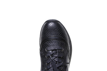 Stylish causal man shoe on white background.