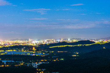 Fototapeta premium panoramic city skyline