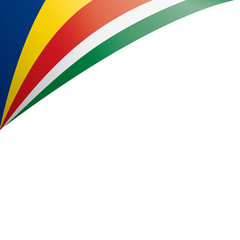 Seychelles flag, vector illustration on a white background