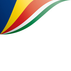Seychelles flag, vector illustration on a white background