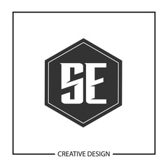 Initial Letter SE Logo Template Design Vector Illustration