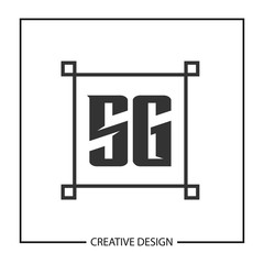 Initial Letter SG Logo Template Design Vector Illustration