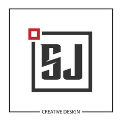 Initial Letter SJ Logo Template Design Vector Illustration